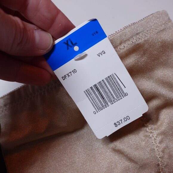 NWT Bali Jacquard Shaping Brief Underwear Sz XL Nude Tummy Control DFX710 - Picture 5 of 5